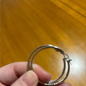 Swarovski hoop crystal earrings